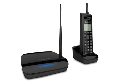 EnGenius FreeStyl 2, Analog/DECT telephone, Speakerphone, 50 entries, Caller ID, Black